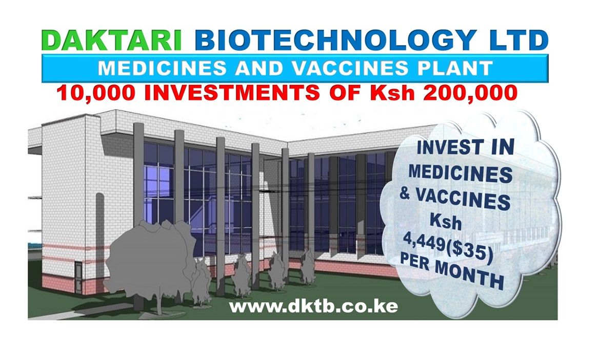 Ksh 2 Billion Medicine & Vaccine Investment Call by Dr. Endege