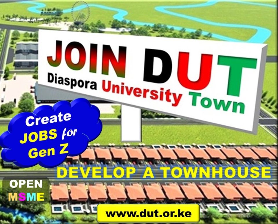 Frank Mutura of Raleigh, NC asks Diaspora Kenyans to Join DUT, Develop Houses & Create Jobs