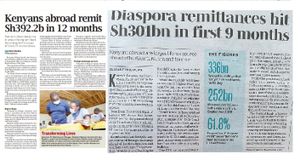DUT Kshs 1 Billion Diaspora Remittances to Taita Taveta Monthly Goal